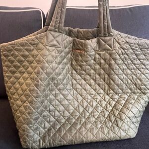 MZ Wallace Quilted Olive Tote